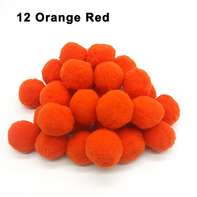 30-300Pcs Pom Poms Fluffy Soft Pompom Ball 8/10/15/20/25/30mm Handmade Sewing Craft DIY Kids Toy Christmas Weddinrg Decoration