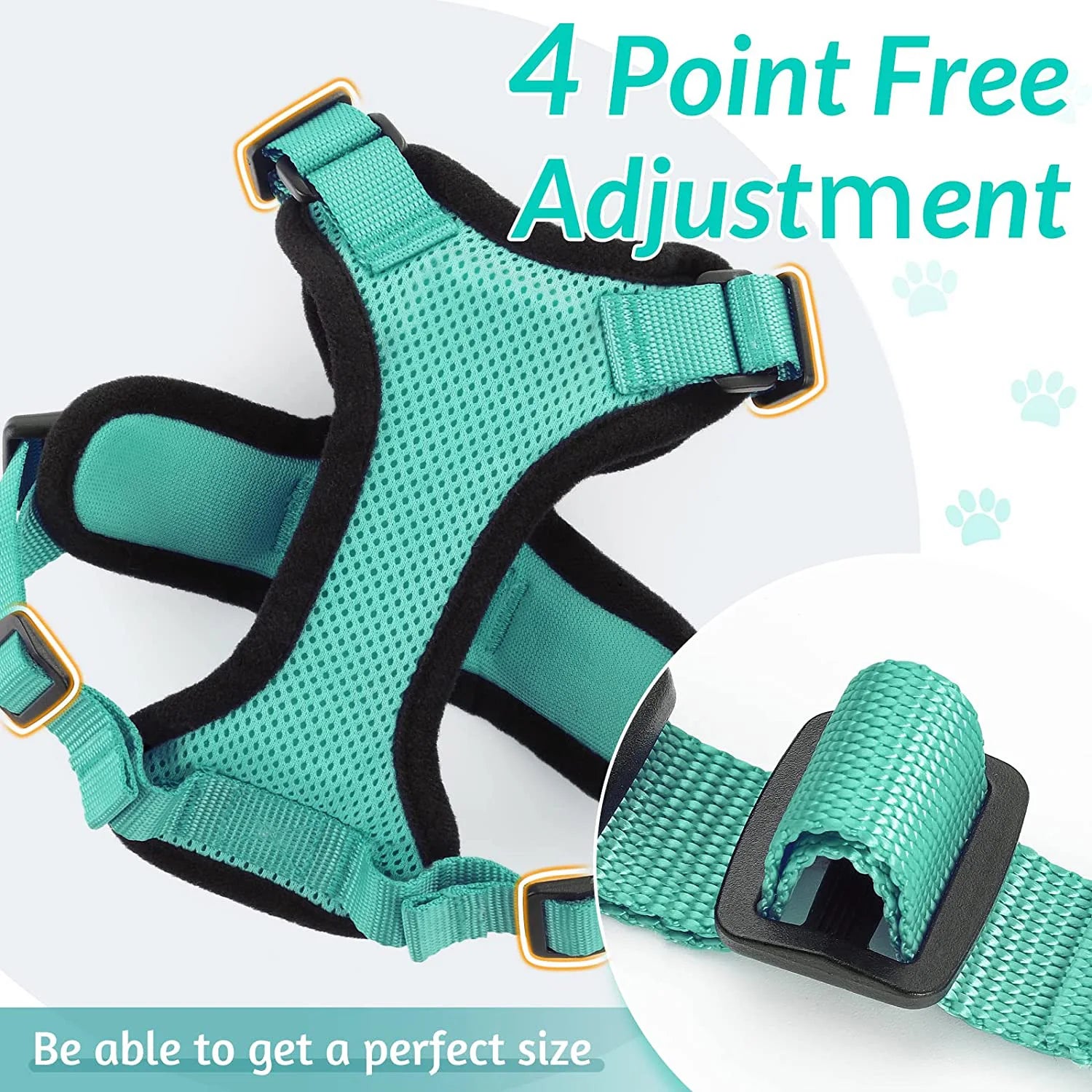 Escape-Proof Cat Harness & Leash Set for Walking – Soft Adjustable Vest, Lightweight & Breathable, Perfect for Outdoor Adventures