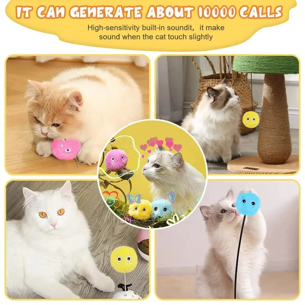 Magic Sound Catnip Cat Ball – Self-Entertainment Sounding Plush Toy for Boredom Relief