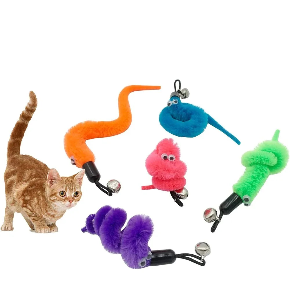Cat Wand Refills – Replacement Worm Attachments for Interactive Cat Teaser Wands (5–50 pcs)