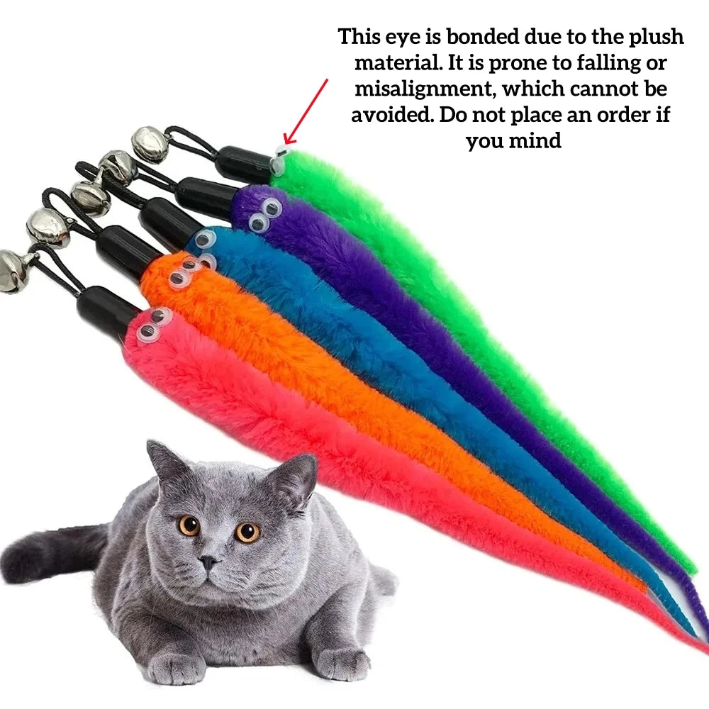Cat Wand Refills – Replacement Worm Attachments for Interactive Cat Teaser Wands (5–50 pcs)
