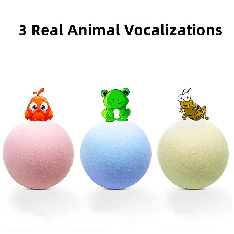 Interactive Sound Cat Ball Toy – Catnip Plush & EVA Balls for Indoor Cats