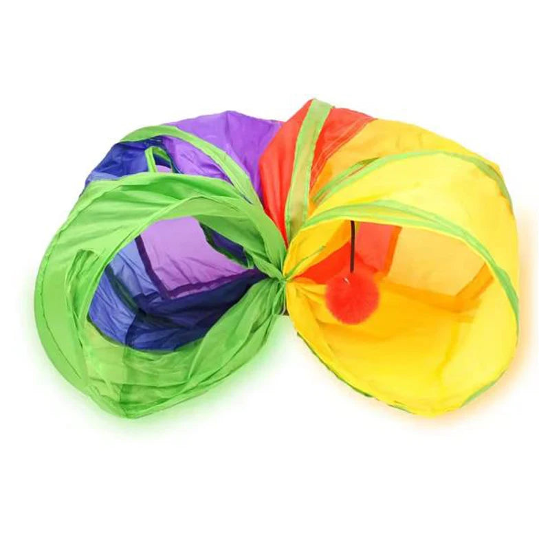 Collapsible Cat Tunnel Tube – Indoor & Outdoor Puzzle Exercise Toy for Cats & Kittens