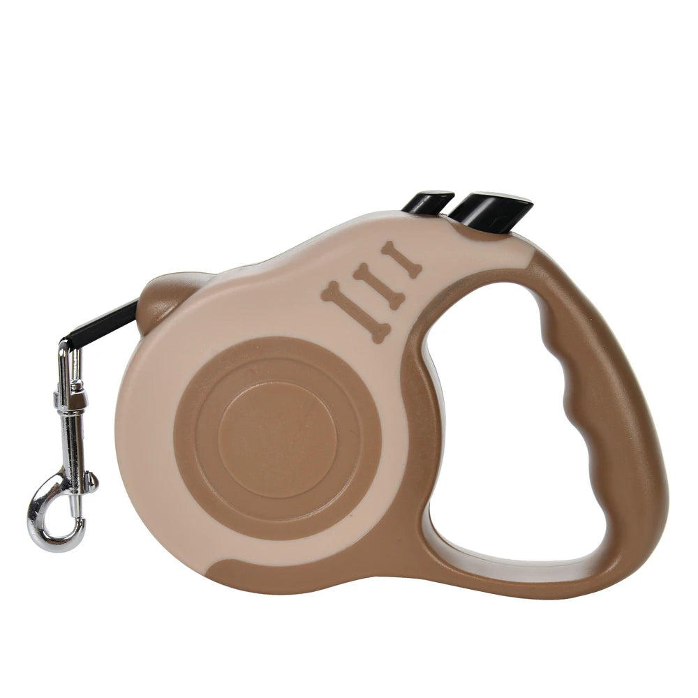 Retractable Dog Leash – Strong Nylon, 3m & 5m, for Small to Large Dogs & Cats