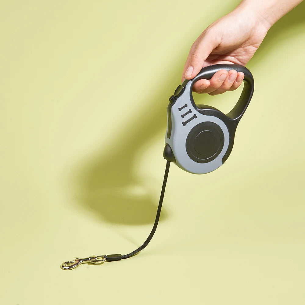 Retractable Dog Leash – Strong Nylon, 3m & 5m, for Small to Large Dogs & Cats