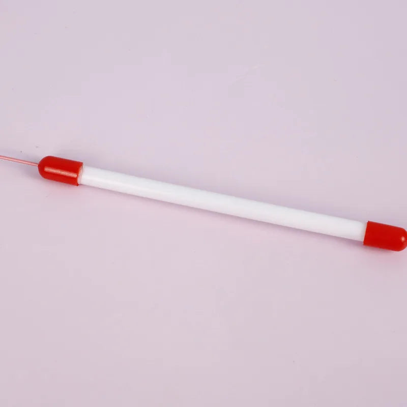 Feather Fish & Bell Teaser Wand – Interactive Stick Toy for Kittens & Cats