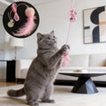 Electric Door Hanging Cat Toy – Auto Swing Feather with 2 Ropes for Self-Play & Cat Teasing