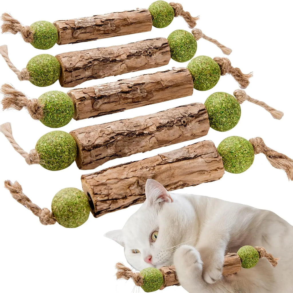 Natural Catnip & Silvervine Molar Sticks for Cats