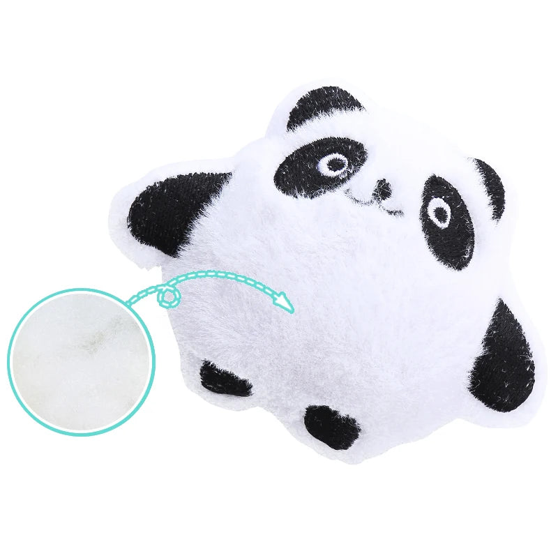 Catnip Cartoon Animal Plush Crinkle Cat Toy – Cute Cloth Toy with Sound Paper for Kittens