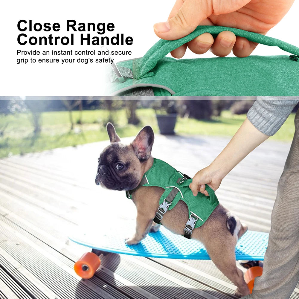 Escape-Proof Reflective Dog Harness with Handle – Durable Nylon Vest for for Small to Large Dogs