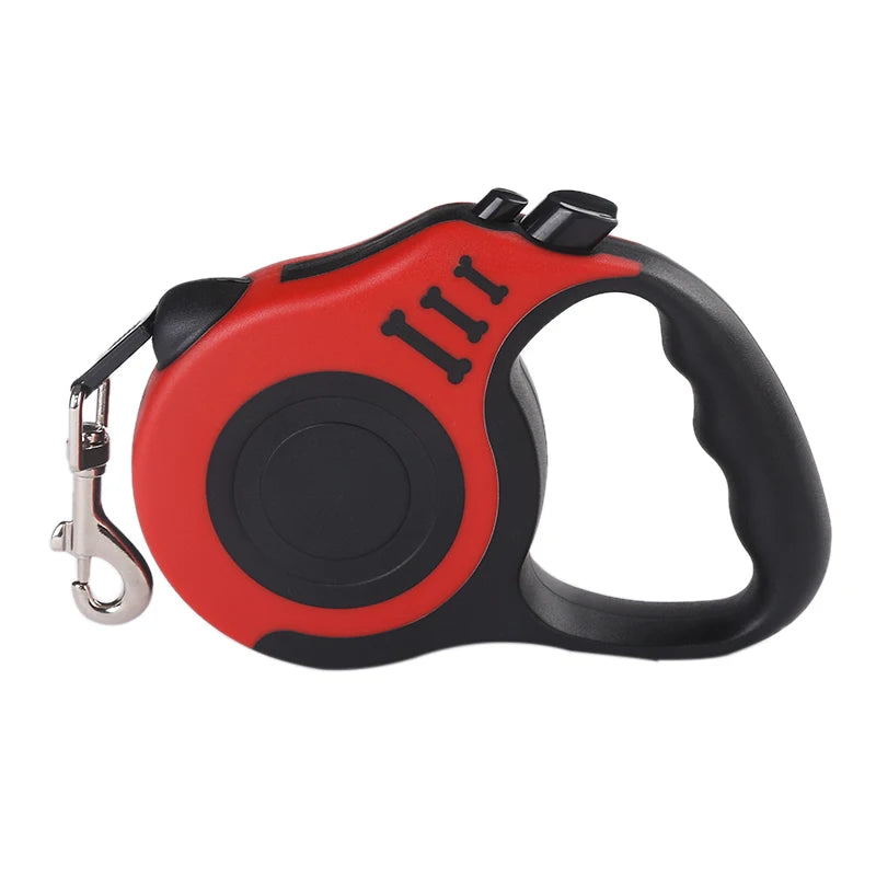 Retractable Dog Leash – Strong Nylon, 3m & 5m, for Small to Large Dogs & Cats