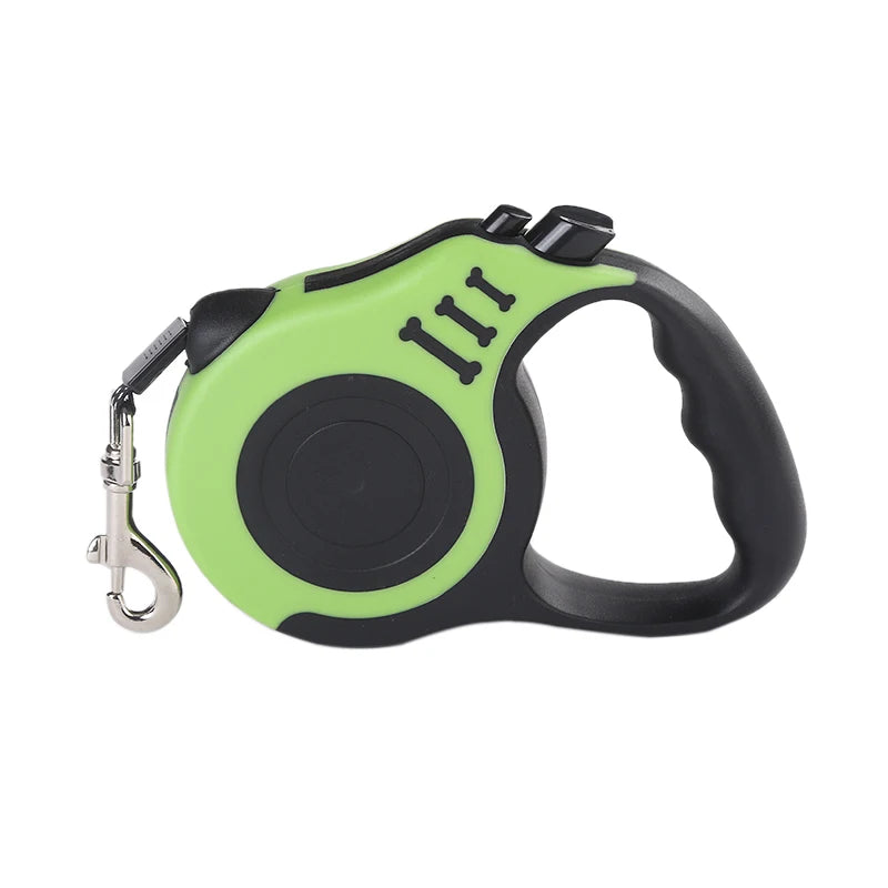 Retractable Dog Leash – Strong Nylon, 3m & 5m, for Small to Large Dogs & Cats