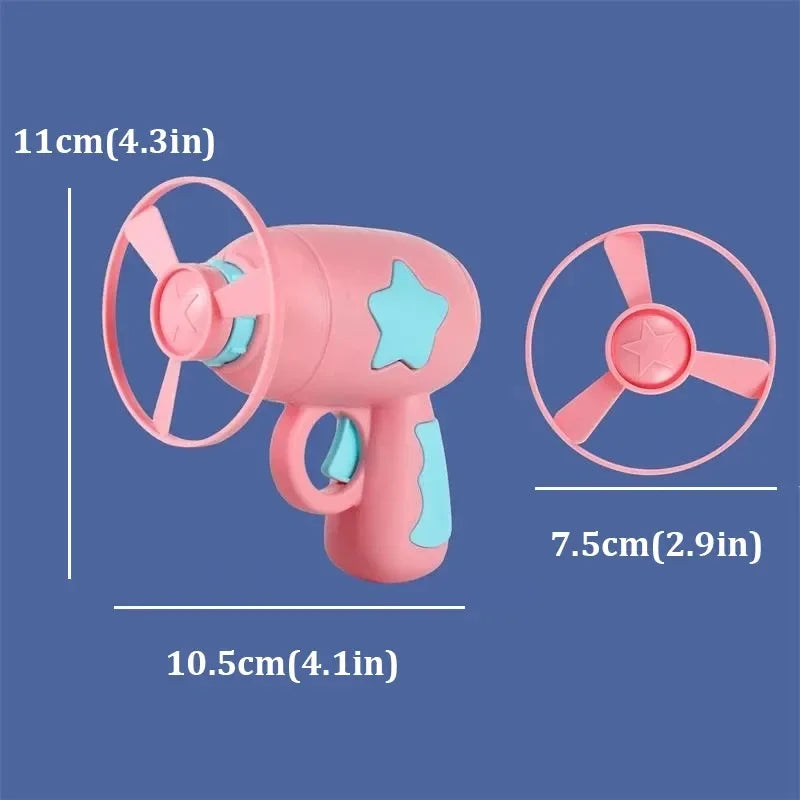 Mini Flying Disc Launcher Cat Toy – Interactive Shooting Gun for Kitten Chase & Fetch Games