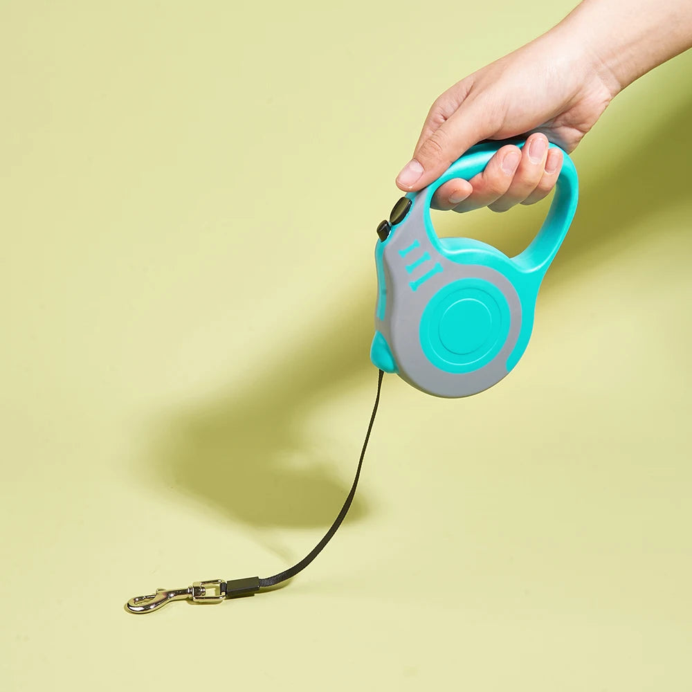Retractable Dog Leash – Strong Nylon, 3m & 5m, for Small to Large Dogs & Cats