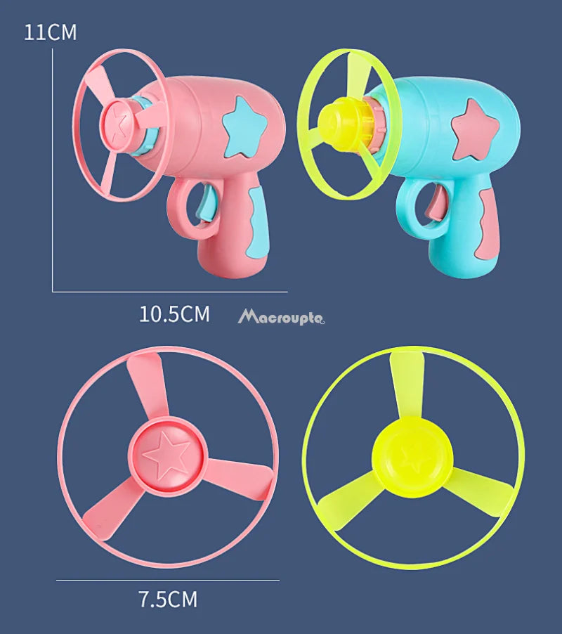 Cat Flying Disc Launcher Toy – Interactive Shooting Gun for Kitten Chase & Fetch Games