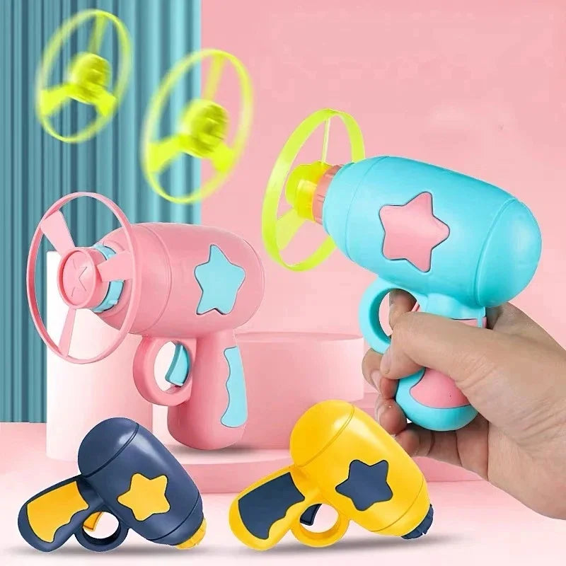 Mini Flying Disc Launcher Cat Toy – Interactive Shooting Gun for Kitten Chase & Fetch Games
