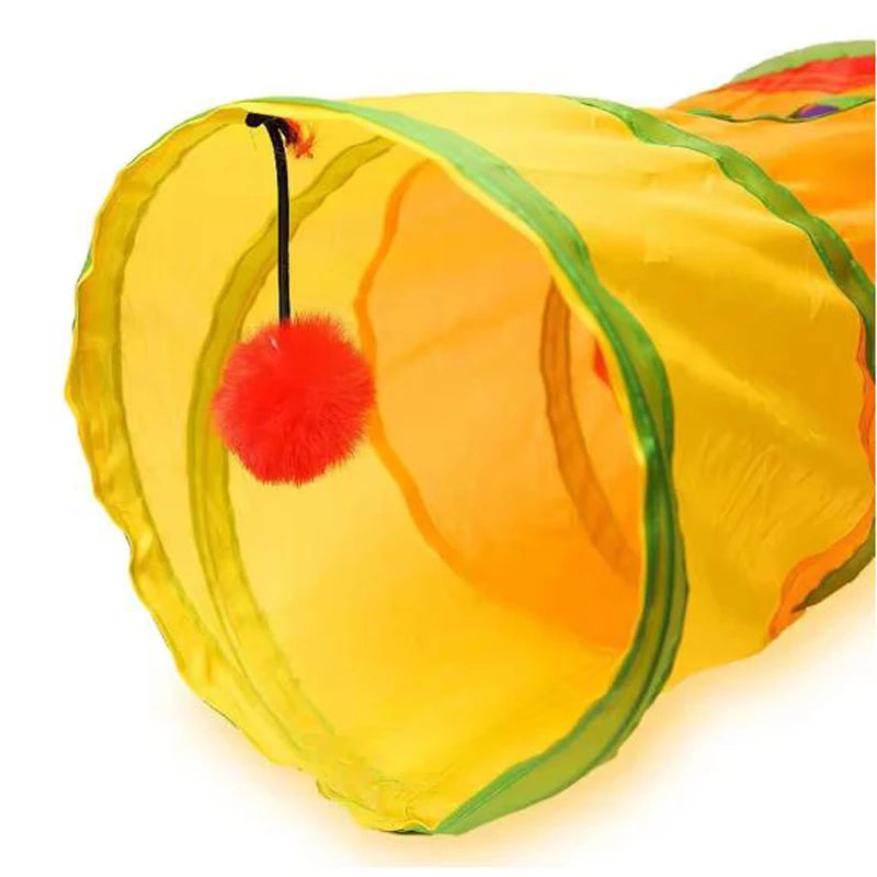 Collapsible Cat Tunnel Tube – Indoor & Outdoor Puzzle Exercise Toy for Cats & Kittens