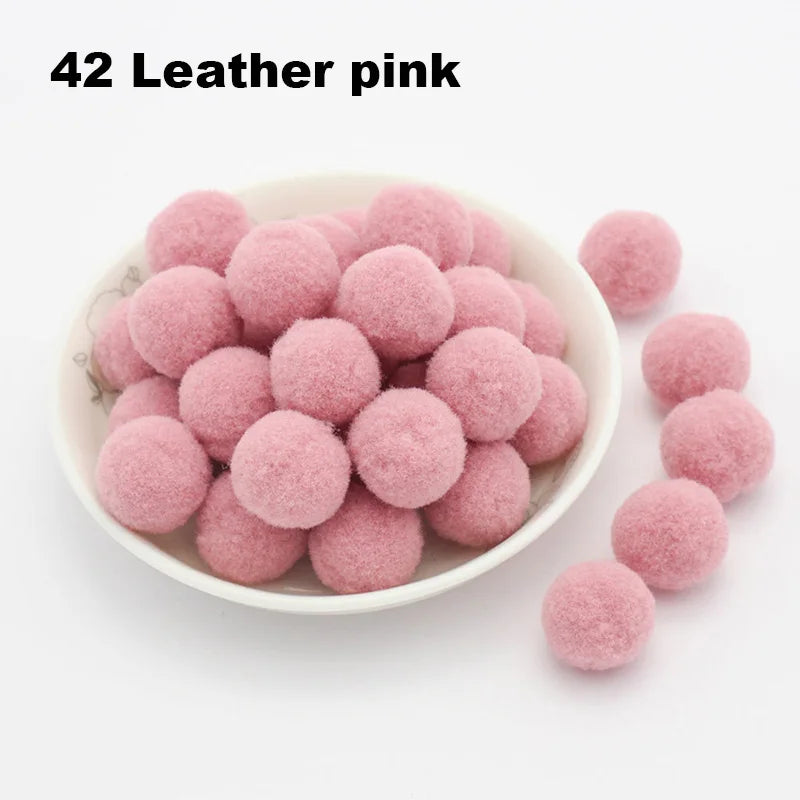 30-300Pcs Pom Poms Fluffy Soft Pompom Ball 8/10/15/20/25/30mm Handmade Sewing Craft DIY Kids Toy Christmas Weddinrg Decoration
