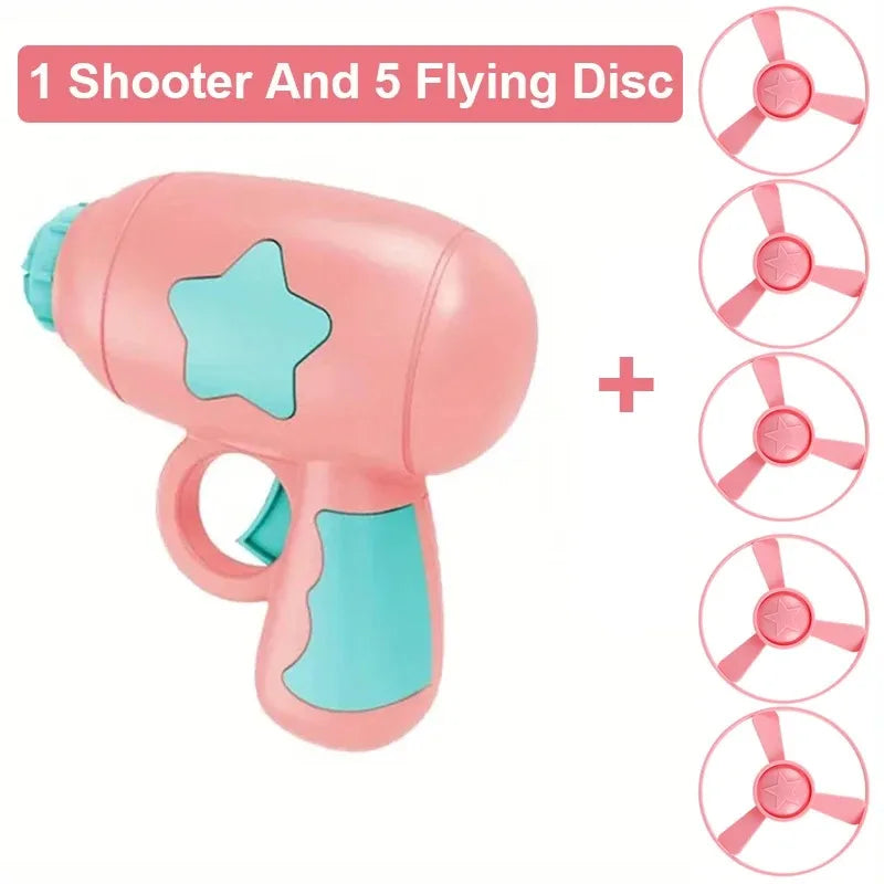 Mini Flying Disc Launcher Cat Toy – Interactive Shooting Gun for Kitten Chase & Fetch Games