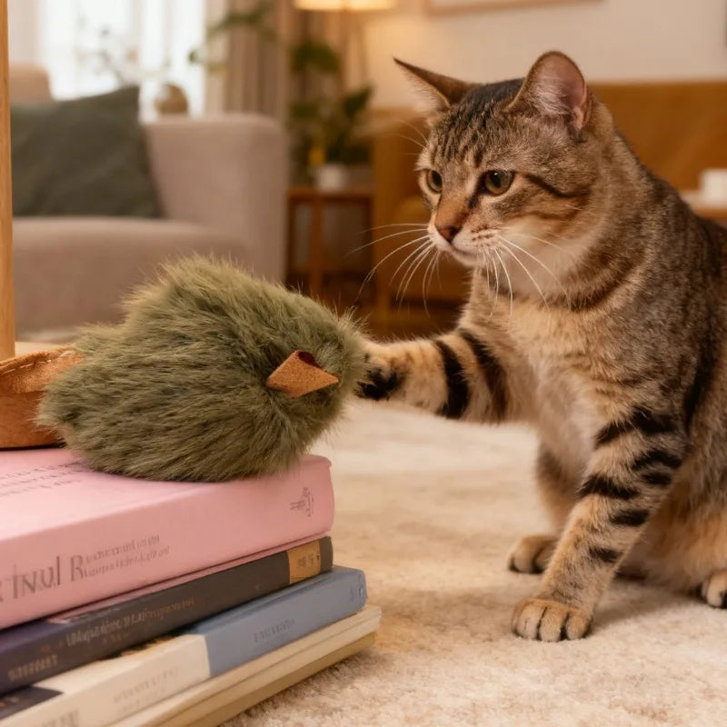 Squeaky Mouse Plush Cat Chew Toy – Bite-Resistant Imitation Mice for Kittens (1, 3 or 5 Pack)