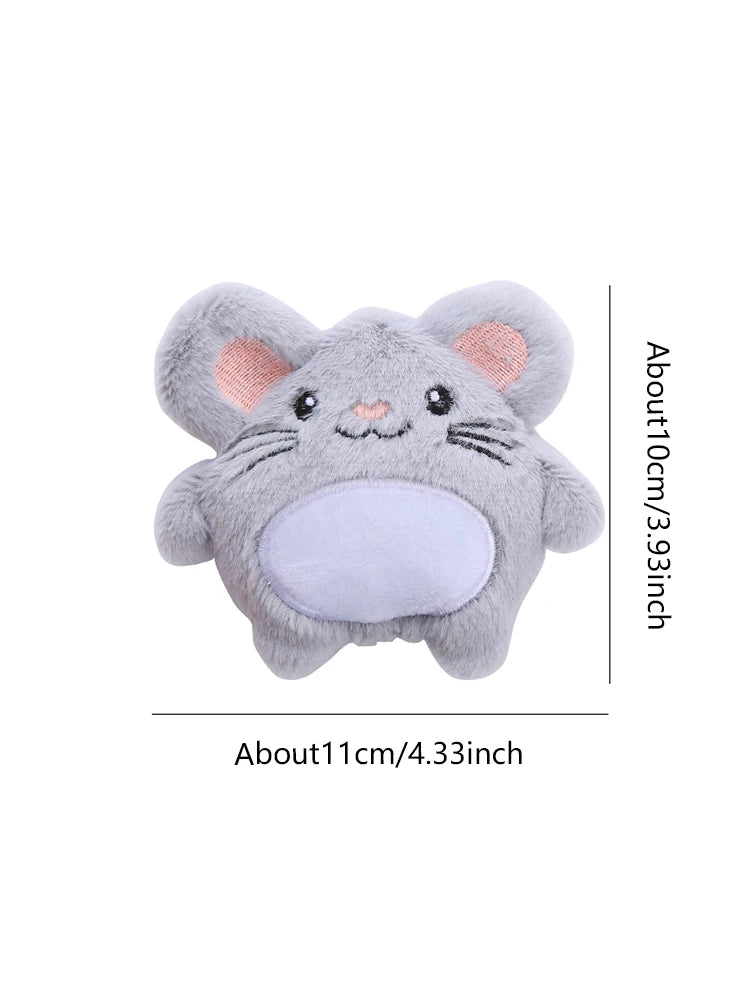 Catnip Cartoon Animal Plush Crinkle Cat Toy – Cute Cloth Toy with Sound Paper for Kittens