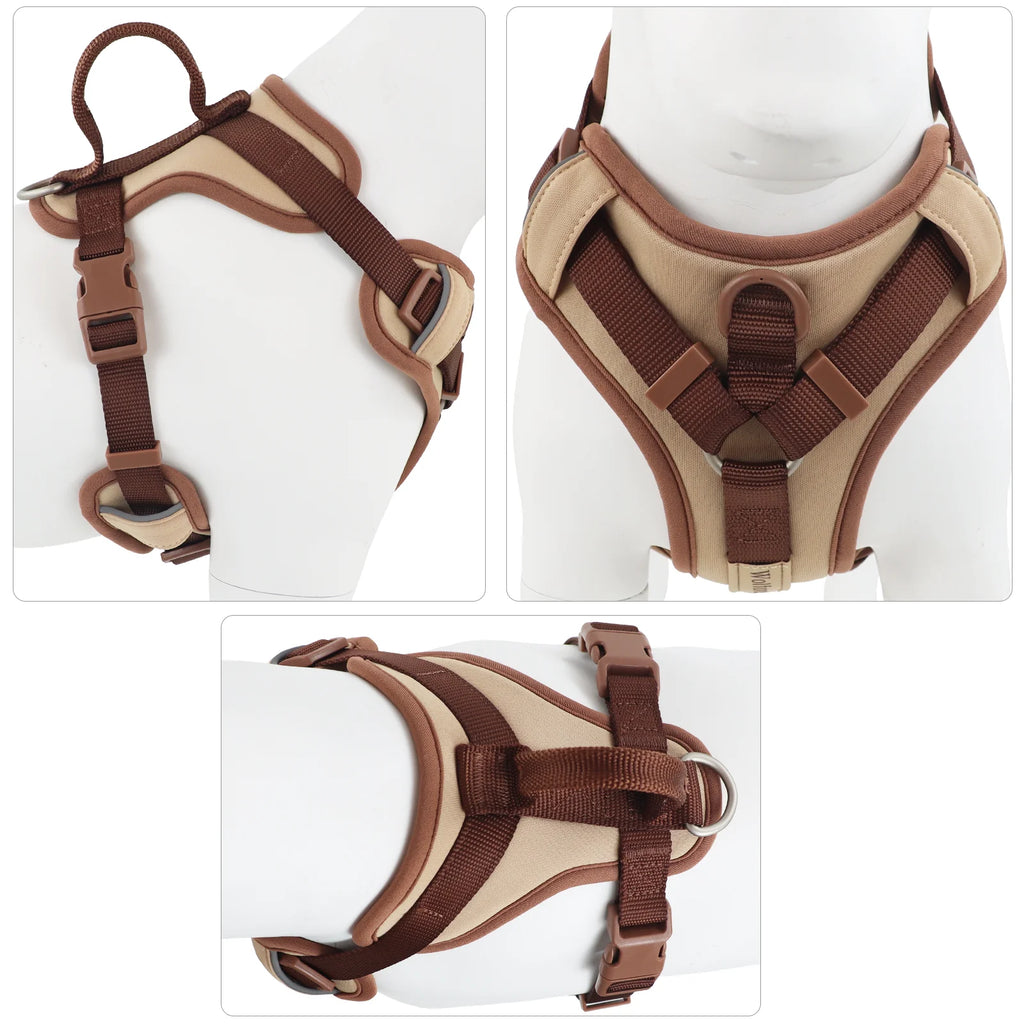 Luxury Adjustable Dog Harness – No-Pull Chest Strap, Personalized