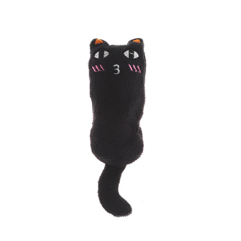 Mini Catnip Plush Squeaky Cat Chew Toy – Teeth Grinding Kitten Toy with Sound Paper