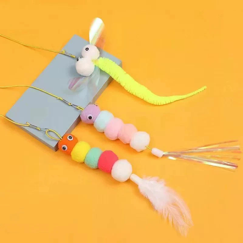 Door Hanging Cat Teaser Toy – Self-Play Feather & Bell Swing for Indoor Cats