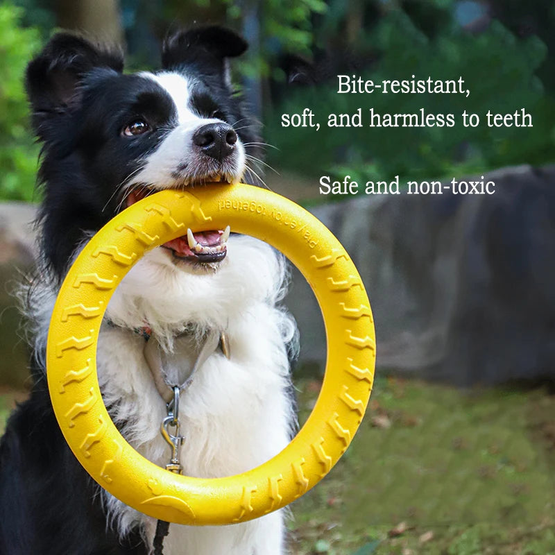 EVA Durable Dog Toy Set – Flying Disc, Ball & Tug Rope for Puppies & Adult Dogs (4 Pack)