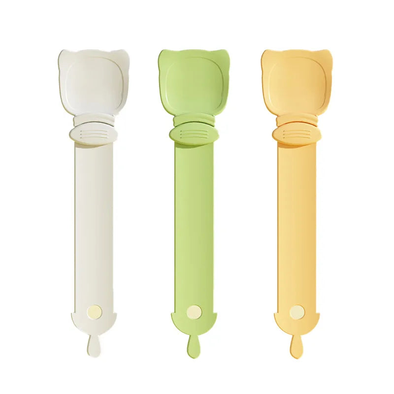 1/3PCS Cat Strip Feeder Spoon Long Handle Lickable Wet Food Feeder for Cats Pet Meat Mud Food Squeeze Dispense Spoon Pet Supplie