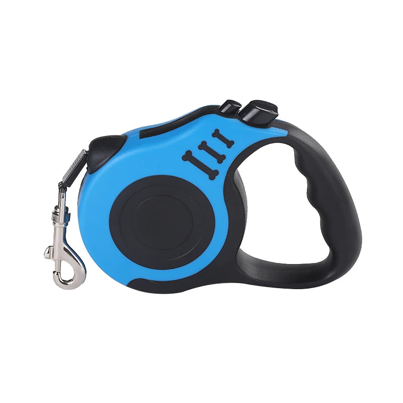 Retractable Dog Leash – Strong Nylon, 3m & 5m, for Small to Large Dogs & Cats