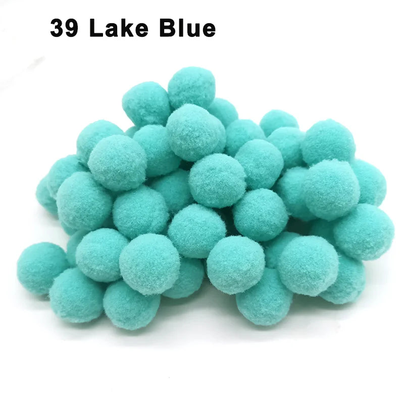 30-300Pcs Pom Poms Fluffy Soft Pompom Ball 8/10/15/20/25/30mm Handmade Sewing Craft DIY Kids Toy Christmas Weddinrg Decoration