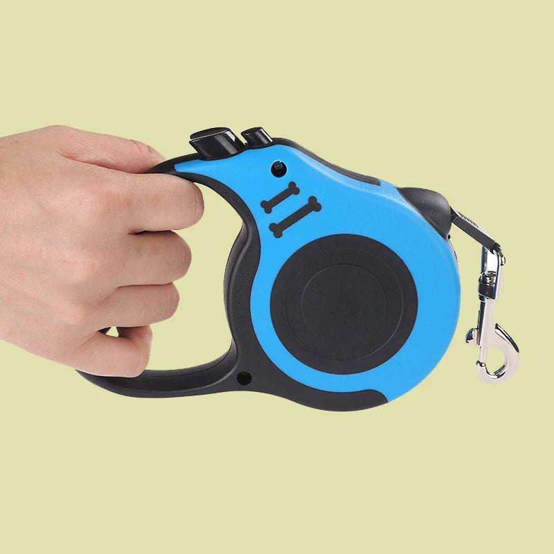 Retractable Dog Leash – Strong Nylon, 3m & 5m, for Small to Large Dogs & Cats