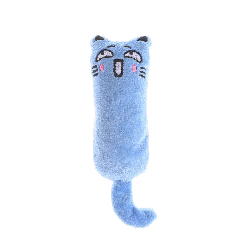 Mini Catnip Plush Squeaky Cat Chew Toy – Teeth Grinding Kitten Toy with Sound Paper