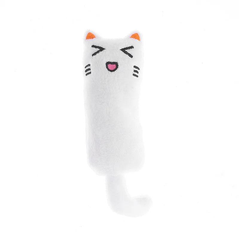 Mini Catnip Plush Squeaky Cat Chew Toy – Teeth Grinding Kitten Toy with Sound Paper
