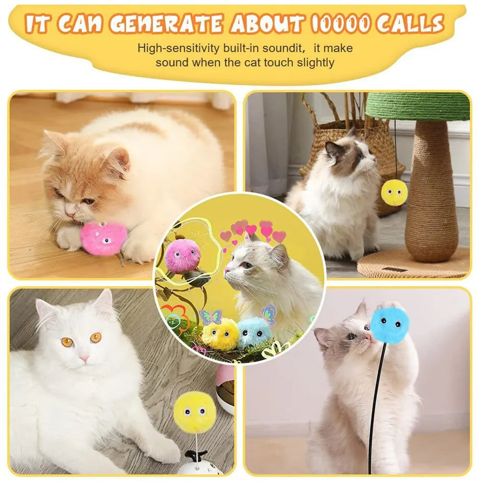 Magic Sound Catnip Cat Ball – Self-Entertainment Sounding Plush Toy for Boredom Relief