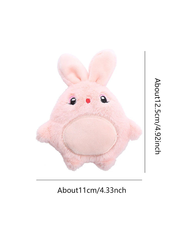 Catnip Cartoon Animal Plush Crinkle Cat Toy – Cute Cloth Toy with Sound Paper for Kittens