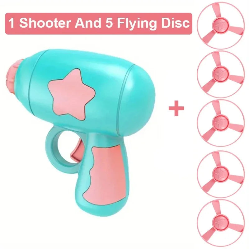 Mini Flying Disc Launcher Cat Toy – Interactive Shooting Gun for Kitten Chase & Fetch Games