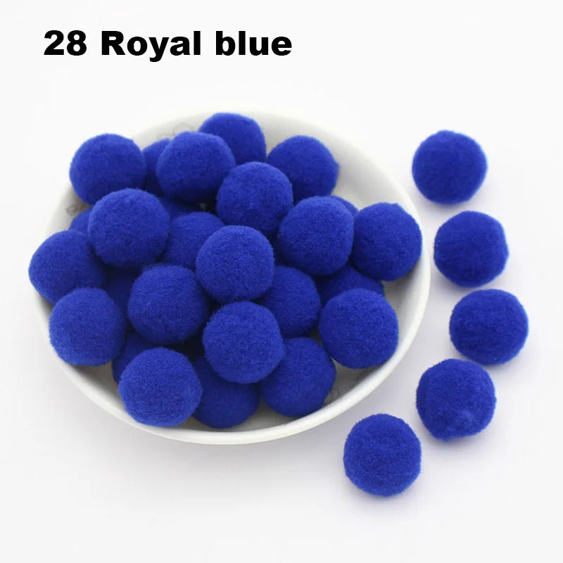 30-300Pcs Pom Poms Fluffy Soft Pompom Ball 8/10/15/20/25/30mm Handmade Sewing Craft DIY Kids Toy Christmas Weddinrg Decoration