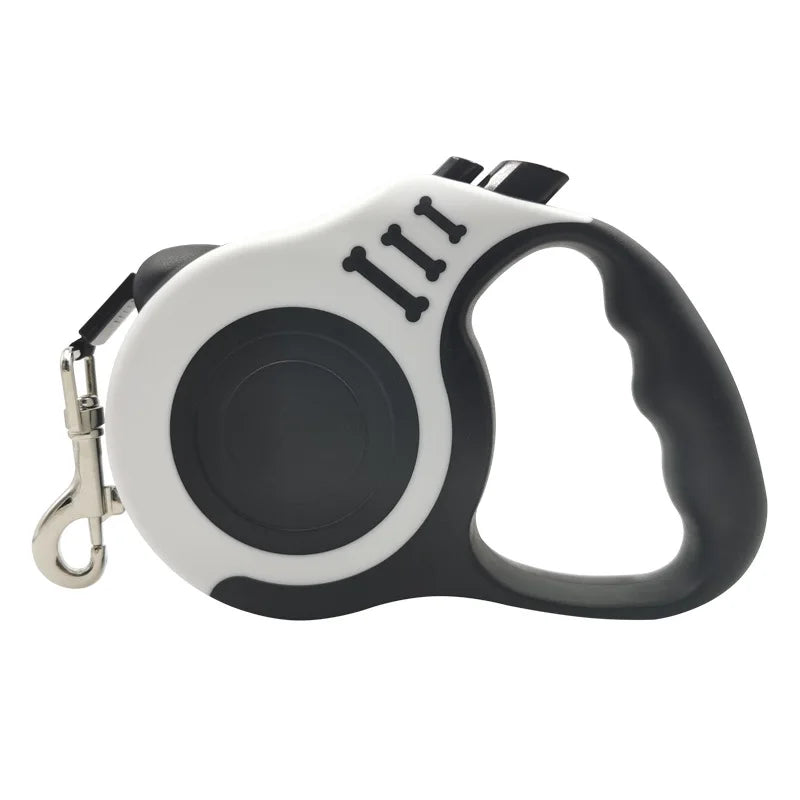 Retractable Dog Leash – Strong Nylon, 3m & 5m, for Small to Large Dogs & Cats
