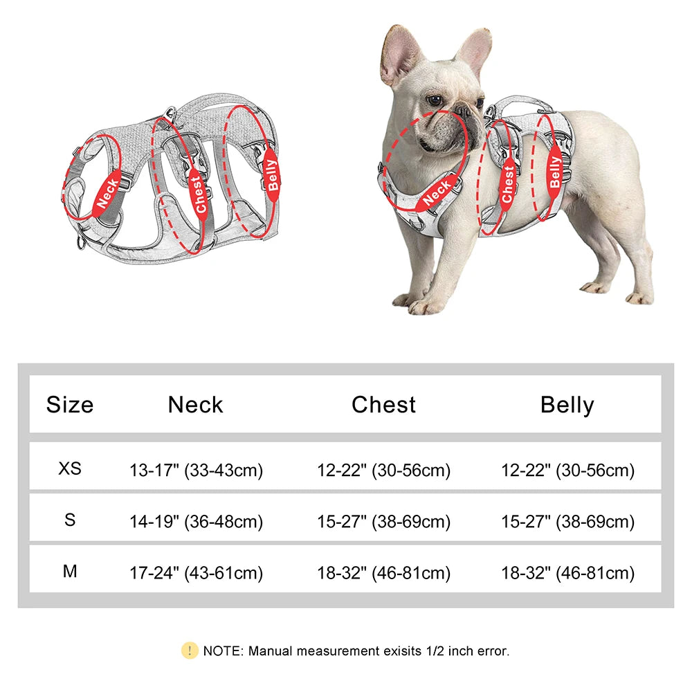 Escape-Proof Reflective Dog Harness with Handle – Durable Nylon Vest for for Small to Large Dogs