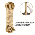 Natural Sisal Rope for Cat Scratcher & DIY Scratching Post – Furniture Protector (10m, 20m, 50m)