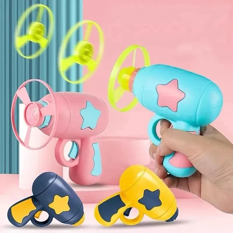 Mini Flying Disc Launcher Cat Toy – Interactive Shooting Gun for Kitten Chase & Fetch Games