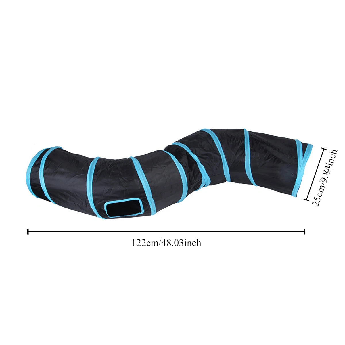 Foldable Cat Tunnel Tube Toy – Collapsible Play Tunnel for Indoor & Outdoor Cats