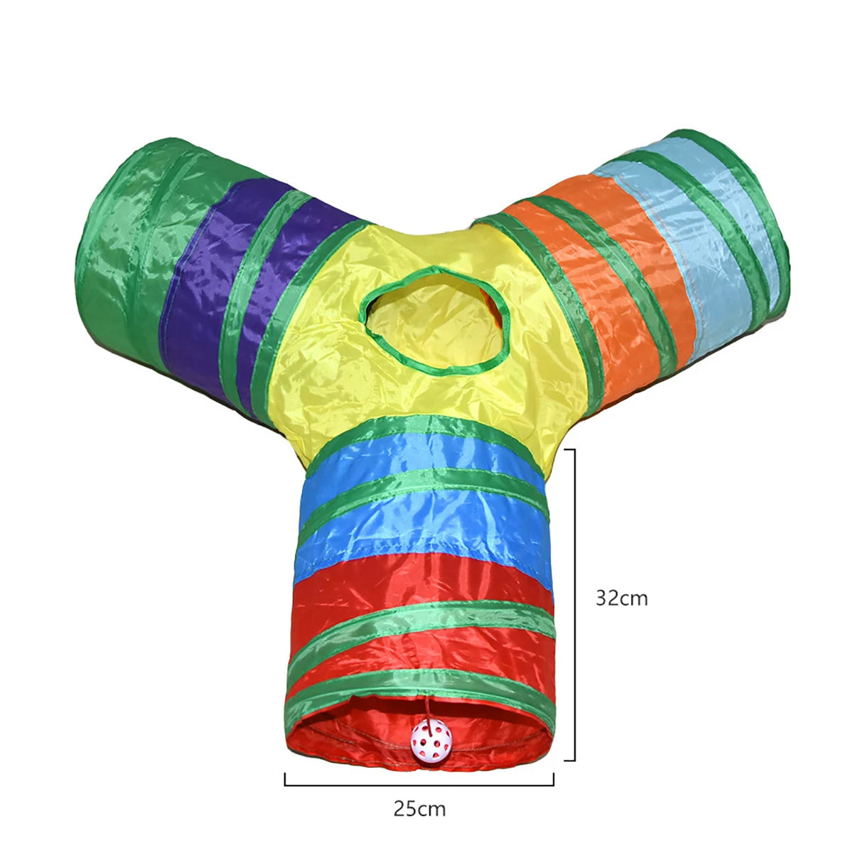 Foldable Cat Tunnel Tube Toy – Collapsible Play Tunnel for Indoor & Outdoor Cats